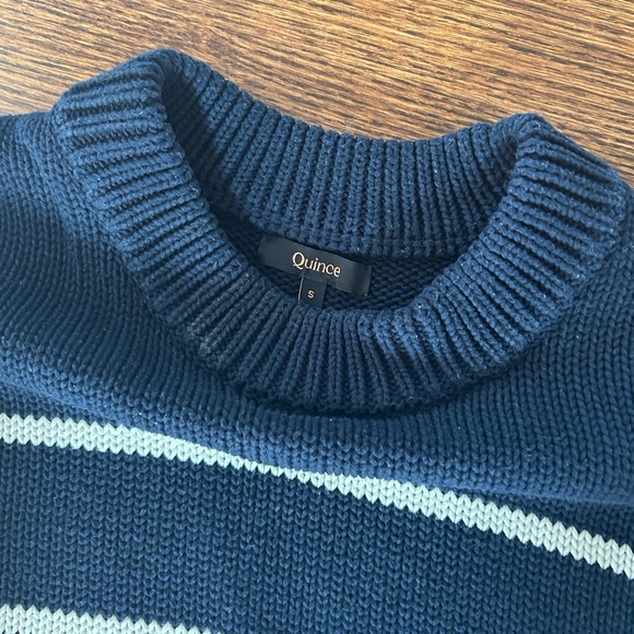 Quince Cotton Stripe Sweater - Picture 3 of 4